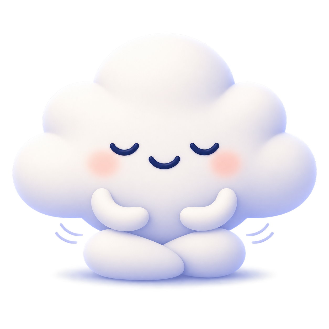 Bree in a quiet meditation pose